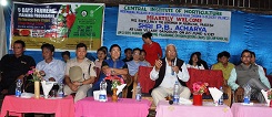 The Governor of Arunachal Pradesh Shri P.B. Acharya in the inaugural function of Farmers Training Programme at Ligu Village under Upper  Subansiri District, Daporijo on 28th June 2017. 